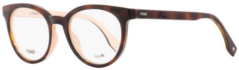 Fendi Women's Eyeglasses FF0159 TLK Havana/Pink 50mm